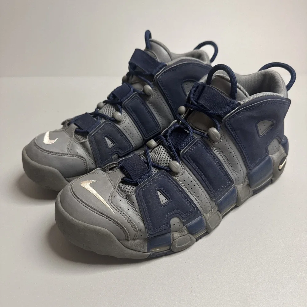 Nike Air More Uptempo 96 Mens Cool Grey Midnight Navy 921948-003 Size 12